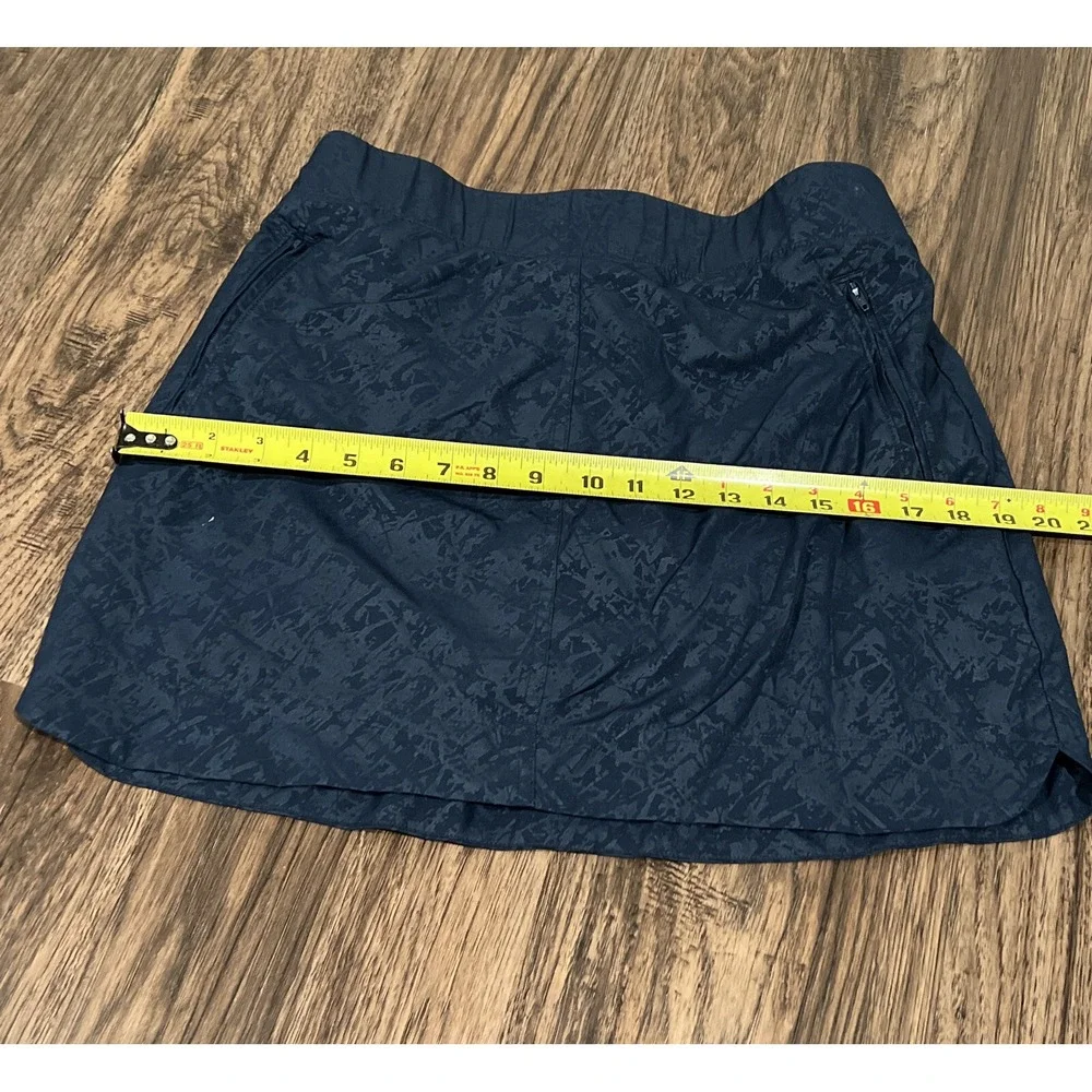Orvis Skort Womens M Blue Shimmer w/shorts Pockets Stretch Golf Athletic